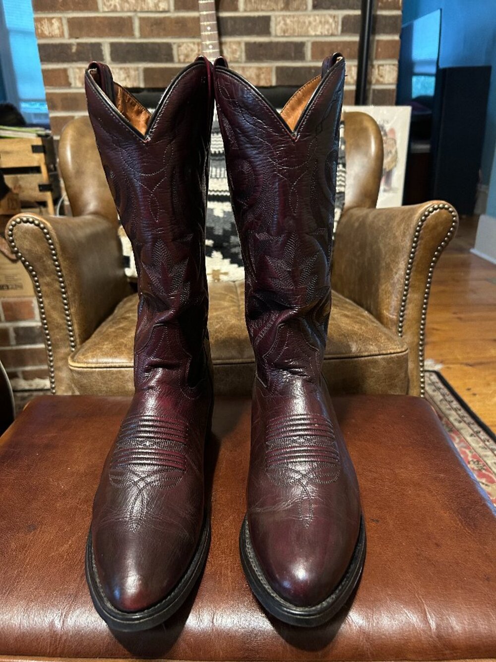Dan Post Black Cherry 'The Milwaukee' 8.5 D